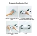 Pegangan Tangan Tempel Portable Anti Licin untuk WC, Bathub, Kamar Mandi - Image 3