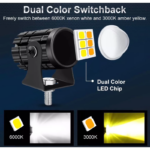 Laser Lampu Tembak Driving Mini LED Waterproof Super Terang dan Awet - Putih Putih - Image 4