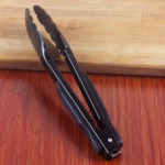 Capitan Makanan Warna Hitam Kitchen Tong Stainless Steel - Image 7