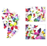 Stiker Dinding Kupu Kupu Wall Sticker Butterfly 3D Dekorasi PVC tape - Putih - Image 7
