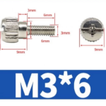 Sekrup Baut Casing PC Desktop untuk PSU HDD SSD PCI - M3x6 Putih