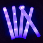 Tongkat Lightstick Foam LED Supporter Konser Festival Glow Busa Spon - Ungu