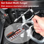 Set Kunci Shock Tool Kit Lengkap 46in1 Socket 1/4 " - Image 3