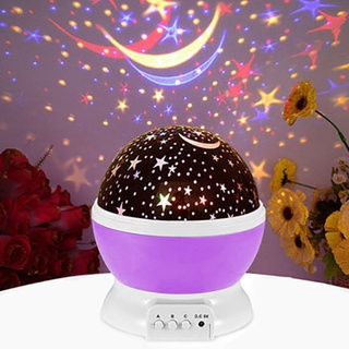 di6BZoeyhgfy0qbn4CPEuikeVN1TrhGdrZPsjSJ8 Lampu Tidur Hias Proyektor Desain Bulan Bintang Suasana Langit Romantis - Ungu - Image 1