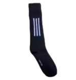 Kaos Kaki Sepak Bola Futsal Panjang Bergaris Pria Dewasa Olahraga - Hitam - Image 6