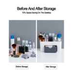 Wadah Plastik Kotak Peralatan Make Up Tempat Kosmetik Alat Makeup - Merah - Image 5