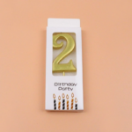 Lilin Bentuk Angka Kue Ulang Tahun Aesthetic Candle Birthday Cake Gold - 8 - Image 8