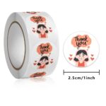 Sticker Thankyou Label Segel Order Packing Motif Karakter 1Roll - Custom 3 - Image 6