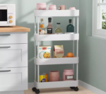 Rak Dapur Plastik Persegi 3-4 Susun Hemat Tempat dan Praktis - 3 Susun Putih - Image 7