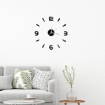 Jam Dinding Tempel DIY Analog 3D Stainless Steel Acrylic Hook Giant - Model 3 - Image 3