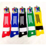 Kaos Kaki Sepak Bola Futsal Panjang Bergaris Pria Dewasa Olahraga - Hitam - Image 8