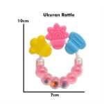 Mainan Rattle Genggam Kerincingan Teether Gigitan Empeng Bayi Baby Toys - Pink - Image 4
