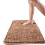 Keset Bulu Lembut Halus Empuk Mudah Dicuci Lucu Aesthetic Menyerap Air - Coklat