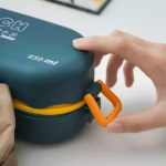 Kotak Makan Bento 2 Tingkat Kapasitas 850ML Praktis untuk Bekal Sekolah dan Kantor - Image 6