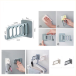 Hook Gantungan Tempel Lipat 4 Lubang Hanger Jemuran Serbaguna - Merah - Image 7