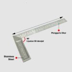 Siku Tukang Besi 12 Inch Alat Ukur Tukang Serbaguna - Image 3