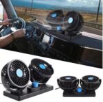 Kipas Pendingin Mobil V-303 / V-304 Car Cooling Double Headed Fan 360 - V-303 - Image 2