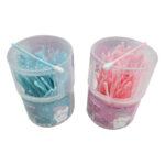 Cotton Bud 2in1 Korek Kuping lembut isi 100 PCS Pembersih Telinga 2 Sisi - Tosca - Image 2