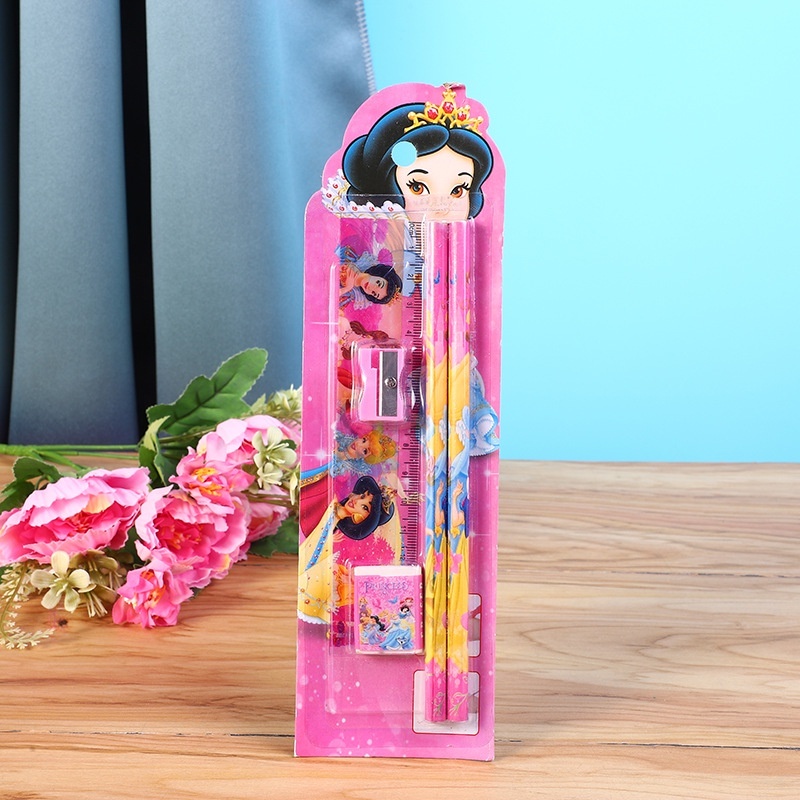 gNrzVDySiXSkeW0saXaNYJz7cGpEeqv44zivVk4C Alat Tulis Set Mini Stationary Set Pensil 5 in 1 Motif Karakter - W-18-8 - Image 1