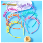 Bando Ulang Tahun Desain Happy Birthday Warna Warni Gaya Korea - Merah - Image 8