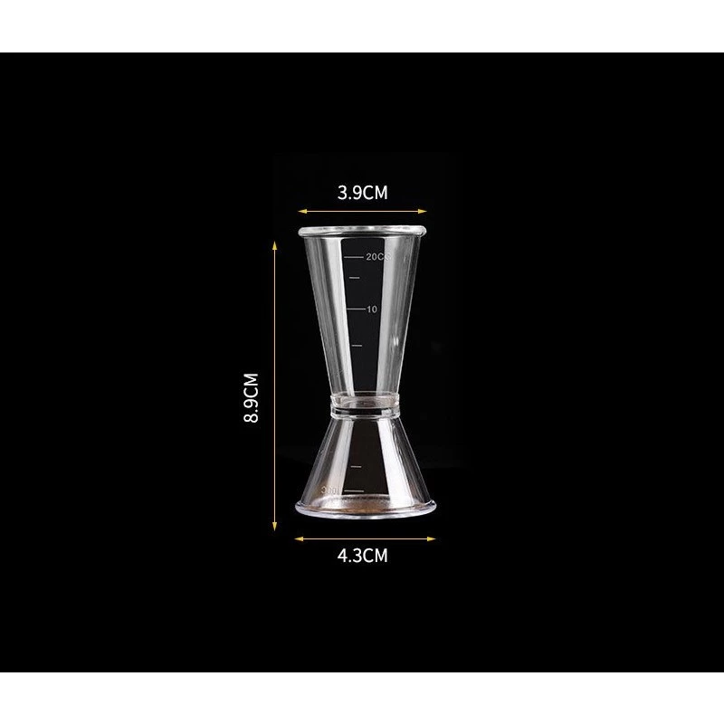 glmpphi5MDBU8wLTBGRzC4jmDQ0lbXoOtH5LxRQY Gelas Ukur Takar Acrylic Jigger Measuring Cup Transparan - 10-20ml - Image 1