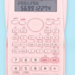 Kalkulator Ilmiah SinCosTan 240 Fungsi Layar LCD HD Baterai L1131 - Pink