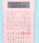 Kalkulator Ilmiah SinCosTan 240 Fungsi Layar LCD HD Baterai L1131 - Pink