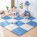 Matras Evamat Puzzle Alas Lantai Lembut Bermain Anak Anti Slip - Biru - Image 6