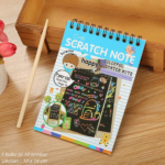 Buku Gambar Anak Gores Mini Magic Scratch Note Kreatif - Biru