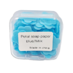 Sabun Kertas Travel Mini Motif Bunga Praktis untuk Cuci Tangan - Biru - Image 7