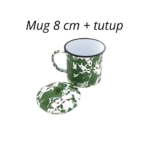 Mug Enamel Jadul Stainless Steel Gelas Jumbo Kopi Teh Gaya Klasik - 8