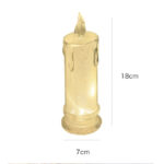 Lampu Lilin Akrilik LED Estetik Tanpa Asap Dekor Meja Kamar Unik - Kecil - Image 4