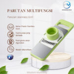 Pemotong Sayuran Manual dengan 7 Pilihan Potongan Stainless Steel