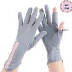 Sarung Tangan Wanita Anti UV untuk Motor Bahan Adem dan Stylish - Ungu - Image 2