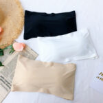 Kemben Bra Sport Seamless Tanpa Tali Bra Sport Fashion Korea - Putih Garis - Image 9