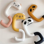 Gantungan Tas Meja Lipat Cantolan Praktis Table Hook Holder Serbaguna - Putih Pink Kucing - Image 8