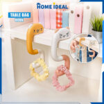 Gantungan Tas Meja Lipat Cantolan Praktis Table Hook Holder Serbaguna - Oren Hitam Rakun - Image 8