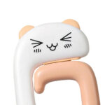 Gantungan Tas Meja Lipat Cantolan Praktis Table Hook Holder Serbaguna - Putih Pink Kucing - Image 2