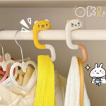 Gantungan Tas Meja Lipat Cantolan Praktis Table Hook Holder Serbaguna - Putih Pink Kucing - Image 7