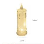 Lampu Lilin Akrilik LED Estetik Tanpa Asap Dekor Meja Kamar Unik - Besar - Image 8