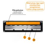 Pisau Alat Cukur Manual Set 6 1 Gagang Anti Slip - Image 3