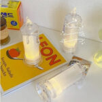 Lampu Lilin Akrilik LED Estetik Tanpa Asap Dekor Meja Kamar Unik - Kecil - Image 9