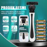 Pisau Alat Cukur Manual Set 6 1 Gagang Anti Slip - Image 2