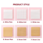 Sticky Notes Polos 80 Lembar Memo Tempel Praktis Catatan Harian - White Grid - Image 3