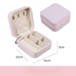 Kotak Penyimpanan Perhiasan dan Aksesoris untuk Anting Cincin Kalung - Abu - Image 6