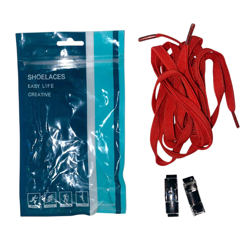 jAsZwuByharryvovDRx2ozOzAFzpl76DuwFE9xV4 Tali Sepatu Karet Elastis dengan Pengunci untuk Aktivitas Harian - Red - Image 1