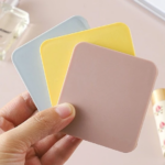 Cermin Lipat 2 Sisi Persegi Kaca Make Up Polos Mini Mirror Decor Sticker - Cream - Image 7