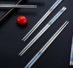 Sumpit Stainless Steel Sus 304 Satu Pasang Polos - Image 2