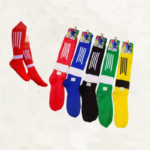 Kaos Kaki Sepak Bola Futsal Panjang Bergaris Pria Dewasa Olahraga - Hitam - Image 9