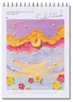 Sketchbook A4 Aesthetic Buku Gambar Spiral Vertikal Kertas Cream - Sunset - Image 5
